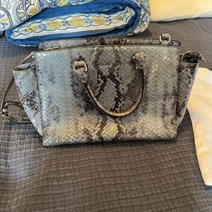 Michael Kors Blue Snakeskin Purse
